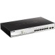 Коммутатор/ DGS-1210-10MP/F Smart L2 Switch 8х1000Base-T PoE, 2х1000Base-X SFP, PoE Budget 130W, Compact CLI