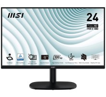 Монитор MSI PRO MP245V 23,8" 16:9 FHD(1920x1080) VA Flat,1ms(MPRT),4000:1,100M:1,300nit,178/178,HDMI 1.4,VGA(D-Sub),Tilt,VESA,100Hz,Black,1y war-ty