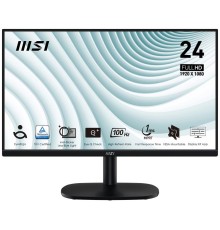 Монитор MSI PRO MP245V 23,8" 16:9 FHD(1920x1080) VA Flat,1ms(MPRT),4000:1,100M:1,300nit,178/178,HDMI 1.4,VGA(D-Sub),Tilt,VESA,100Hz,Black,1y war-ty