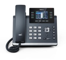 телефон YEALINK SIP-T44U, 12 аккаунтов, 2 порта USB, цветной экран 2.8", BLF, PoE, GigE, без БП, шт