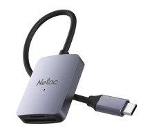 Кардридер  Netac Flash card reader WK12, USB3.0 Type-C to mSD/SD (repl. NT09WK12-30GR)