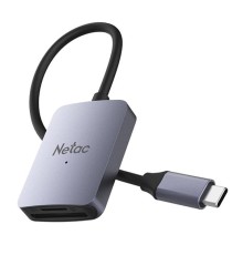 Кардридер  Netac Flash card reader WK12, USB3.0 Type-C to mSD/SD (repl. NT09WK12-30GR)