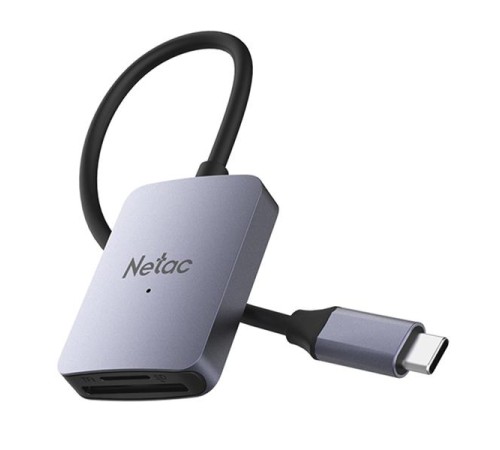 Кардридер  Netac Flash card reader WK12, USB3.0 Type-C to mSD/SD (repl. NT09WK12-30GR)
