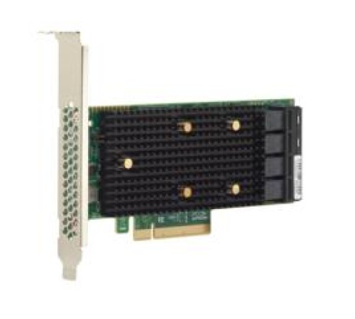 Контроллер Broadcom Controller 9400-16i (05-50008-00) (PCI-E 3.1 x8, LP, Internal) Tri-Mode SAS/SATA/PCIe(NVMe) 12G, 16port (4*int SFF8643), 1 year