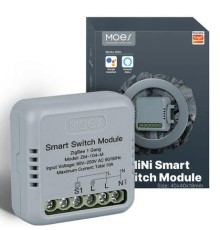 Переключатель Moes ZigBee Smart Switch Module (на 2 канала) белый модели ZM-104B-M