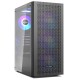 Корпус без блока питания/ Case PCCooler MA100 MESH BK, Midi-Tower, TG, Mesh, 3x120mm ARGB, 1xUSB-A 3.0 + 2xUSB-A 2.0, ATX, mATX, mITX Black
