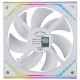 Кулер для корпуса/ Case Cooler Thermalright TL-M12W-S (120x124x25mm, 4-pin PWM, ARGB, 47.6CFM, 23.2dBA, 1500RPM, White)