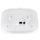 Точка доступа Точка доступа Zyxel NebulaFlex Pro WAX510D, WiFi 6, 802.11a/b/g/n/ac/ax (2,4 и 5 ГГц), MU-MIMO, антенны 2x2, до 575+1200 Мбит/с, 1xLAN GE, PoE, защита от 4G/5G