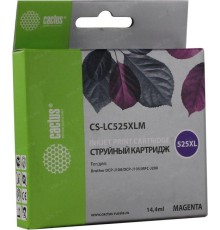 -/ Картридж струйный Cactus CS-LC525XLM пурпурный (14.4мл) для Brother DCP-J100/J105/J200