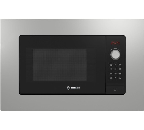 Встраиваемые микроволновые печи BOSCH Serie 2, встраиваемая микроволновая печь c грилем, нержавеющая сталь, микроволны до 800 Вт, 5 ступеней мощности микроволн, поворотный переключатель, 8 автоматических программ, память на одну пользовательскую программу Встраиваемые микроволновые печи BOSCH Serie 2, встраиваемая микроволновая печь c грилем, нержавеющая сталь, микроволны до 800 Вт, 5 ступеней мощности микроволн, поворотный переключатель, 8 автоматических программ, память на одну пользовательскую программу