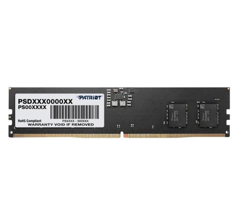 Оперативная память Patriot SL DDR5 DIMM 16GB 4800MHz CL40 1*16GB 40-40-40-77 1.1V Оперативная память Patriot SL DDR5 DIMM 16GB 4800MHz CL40 1*16GB 40-40-40-77 1.1V