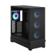 Корпус ПК без блока питания/ Case Fractal Design Pop XL Air RGB TG Clear Tint, Full-Tower, 4x120mm RGB, 2xUSB-A 3.2 E-ATX, ATX, mATX, mITX Black