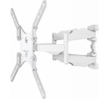 Кронштейн ONKRON/ 37-70" макс 400*400  наклон -2°/+10° поворот 140º, Макс нагрузка 36,4кг от стены: 42-452мм, белый