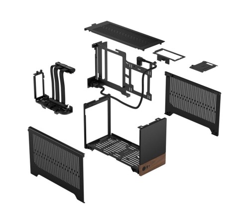 Корпус без блока питания/ Case Fractal Design Terra, Mini-Tower, no fans, 1xUSB-A 3.0 + 1xUSB 3.2 Type-C, SFX PSU Support, mITX Graphite
