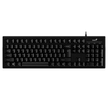 Клавиатура Genius Smart KB-101 Black USB, Only Laser (Hairline design), программируемая мультимедийная с технологией SmartGenius, классическая раскладка, клавиш 105, провод 1.5 м (Вскрытая упаковка)
