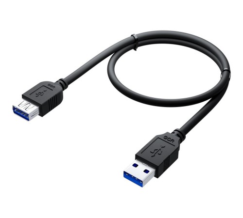GCR Удлинитель 3.0m USB 3.0, AM/AF, черный, GCR-52702 GCR Удлинитель 3.0m USB 3.0, AM/AF, черный, GCR-52702