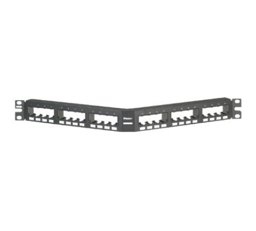 Модульная панель угловая Mini-Com 24порта высокой плотности 1U/ Patch Panel 24 Port, Modular Flush Mount
