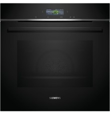 Встраиваемый духовой шкаф SIEMENS/ Электрический духовой шкаф с конвекцией, объем 71 л, 13 режимов, очистка пиролитическая + паровая, направляющие проволочные