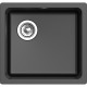 Кухонная мойка RIVELATO RIVELATO Мойка BERKANA 45 1-чаш 485*455, монтаж: универсальный, материал: кварц, цвет: черный