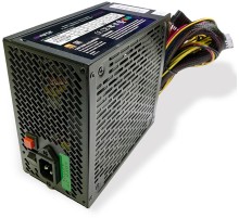 блок питания для ПК 650 Ватт/ PSU HIPER HPB-650RGB (ATX 2.31, 650W, ActivePFC, RGB 140mm fan, Black) 85+, BOX