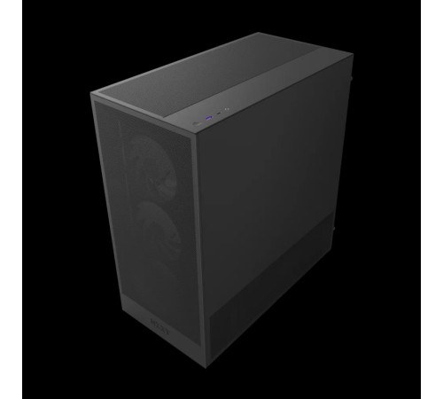 Корпус без блока питания/ Case NZXT H5 Flow RGB, Midi-Tower, TG, 3x120mm RGB + 1x120mm, 1xUSB-A 3.2 + 1xUSB-C 3.2, E-ATX, ATX, mATX, mITX Black