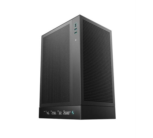 корпус Deepcool CH170 DIGITAL без БП, черный, MINI-ITX (R-CH170-BKNPI0D-G-1)