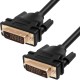 Greenconnect Кабель 12.0m DVI-D, 25M/25M, черный, позолоченные контакты, ферритовое кольцо, двойной экран, OD 8.5mm, 28/28 AWG