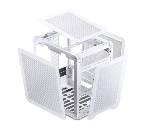 Корпус без блока питания/ Case JONSBO C6, Mini-Tower, no fan, 1xUSB-A 3.2 + 1xUSB-C 3.2, mATX, mITX White