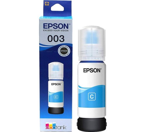 Чернила/ Epson 003 EcoTank Ink Cyan 65ml Чернила/ Epson 003 EcoTank Ink Cyan 65ml