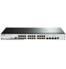 Сетевой коммутатор/ Gigabit Stackable SmartPro Switch with 24 10/100/1000Base-T PoE ports, 2 Gigabit SFP, 2 10G SFP+  ports