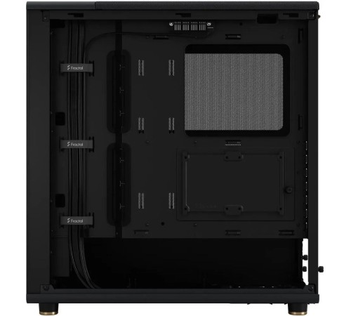 Корпус без блока питания/ Case Fractal Design North, Midi-Tower, 2x140mm, 2xUSB-A 3.2 + 1xUSB 3.2 Type-C ATX, mATX, mITX Wood panel, Charcoal Black