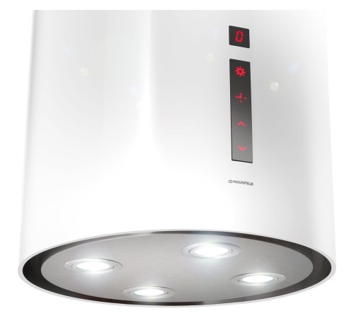 Вытяжка/ Кухонная вытяжка MAUNFELD Lee Wall (sensor) 39 белый, 1000 м3/ч, 4 скорости, сенсорное управление, таймер, уровень шума 52 дБ, цвет белый