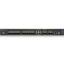 Коммутатор/ ZYXEL ZYXEL XGS4600-32F L3 Managed Switch, 24 port Gig SFP, 4 dual pers.  and 4x 10G SFP+, stackable, dual PSU