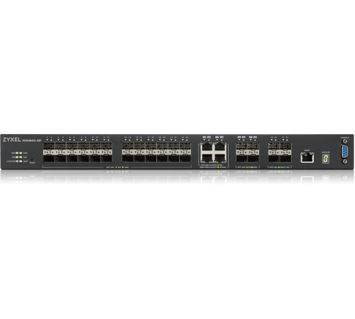Коммутатор/ ZYXEL ZYXEL XGS4600-32F L3 Managed Switch, 24 port Gig SFP, 4 dual pers.  and 4x 10G SFP+, stackable, dual PSU