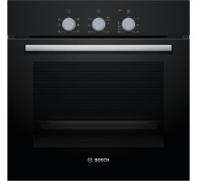 Встраиваемая электрическая духовка BOSCH Serie 2, духовой шкаф, черный, класс энергоэффективности А, 5 режимов, 66 литров, сделано в Турции