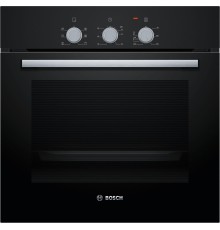Встраиваемая электрическая духовка BOSCH Serie 2, духовой шкаф, черный, класс энергоэффективности А, 5 режимов, 66 литров, сделано в Турции
