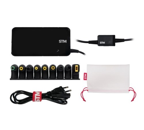 Универсальный адаптер для ноутбуков на 90Ватт/ NB Adapter STM Dual DLU90, 90W, EU AC power cord& Car Cigaratte Plug, USB(2.1A)