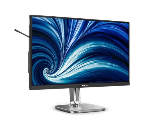 Монитор 23,8" Philips 24B2N4200  1920x1080, WLED, 16:9, IPS, 300cd, 1500:1, 4ms, 178/178, VGA, HDMI, DP, USB Hub, Speakers, 120Hz, Tilt, HAS, Swivel, Pivot, Внутр, VESA, Black, 3y
