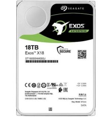 Жесткий диск Seagate Exos X18 HDD 3.5" SATA 18Tb, 7200 rpm, 256Mb buffer, 512e/4kn, CMR, ST18000NM000J, 1 year