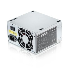 Блок питания 450Вт/ Power Supply Foxline, 450W, ATX, NOPFC, 80FAN, 2xSATA, 2xPATA, 1xFDD, 24+4