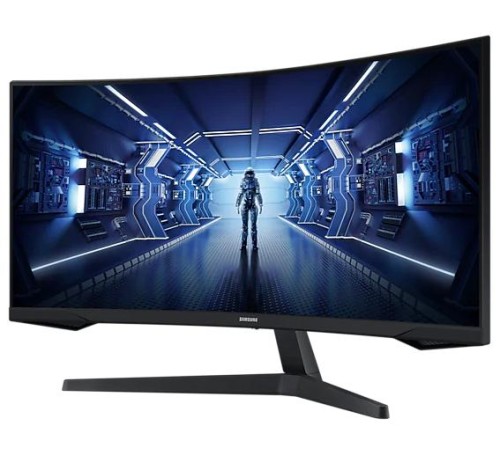 Монитор Samsung 34" Odyssey G5 C34G55TWWI VA curved 21:9 3440x1440x165Hz 1ms 2500:1 250cd 178/178 HDMI DP HDR FreeSync Premium VESA Black 2 years