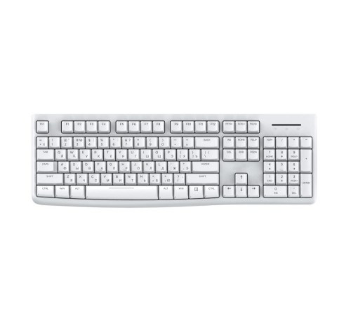 Клавиатура проводная Dareu LK185 White (белый), мембранная, 104 клавиши, EN/RU, 1,5м, размер 440x147x22мм Клавиатура проводная Dareu LK185 White (белый), мембранная, 104 клавиши, EN/RU, 1,5м, размер 440x147x22мм