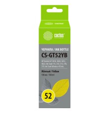 -/ Чернила Cactus CS-GT52YB M0H56AE желтый 100мл для DeskJet GT 5810/5820/5812/5822