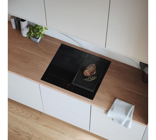 Варочная панель ASKO/ Варочная панель ASKO, Арт. 744746 ПРОМО, 60 см, индукция, слайдерное управление, автоматическое распознавание посуды, объединение зон, 9 уровней мощности, Boost, таймер, индикатор остаточного тепла, цвет черный