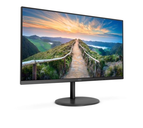 Монитор 23,8" AOC Q24V4EA 2560x1440, LED, 16:9, IPS, 250cd, 1000:1, 20M:1, 4ms, 178/178, HDMI, DP, 75Hz, Speakers, Tilt, Внеш, VESA, Black, 3y