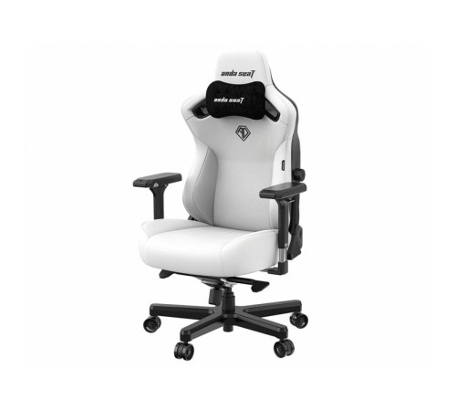 Кресло игровое Anda Seat Kaiser 3, цвет белый, размер XL (180кг), материал ПВХ (модель AD12) Кресло игровое Anda Seat Kaiser 3, цвет белый, размер XL (180кг), материал ПВХ (модель AD12)
