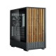 корпус ZALMAN P10 NAMU, MATX, BLACK, WINDOW, FRONT COVER WALNUT, 2x3.5", 3x2.5", 1xUSB TYPE-C, 1xUSB3.0, FRONT 2x120mm, REAR 1x120mm ARGB (незначительное повреждение коробки)
