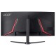 Монитор 34'' ACER Nitro XZ342CUV3bmiiphx,ZeroFrame,Curved 1500R Black,21:9,VA,3440x1440,1ms,400cd,180Hz,2xHDMI(2.0)+1xDP(1.4)+SPK+Audio out,Speakers 2Wx2,sync: FreeSync Premium,hdr: HDR 400,H.Adj.100