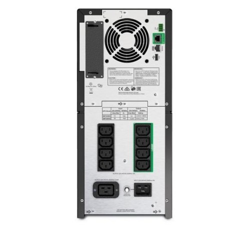 Источник бесперебойного питания APC Smart-UPS 3000VA/2700W, Line-Interactive, LCD, Out: 220-240V 8xC13 (4-Switched) 1xC19, SmartSlot, EPO, Black, 1 year warranty (замена SMT3000I)