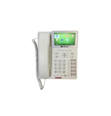 Телефон/ IP-телефон с цветным дисплеем 4.3", 1x1000Base-T PoE, 1x1000Base-T, 4 SIP-аккаунта